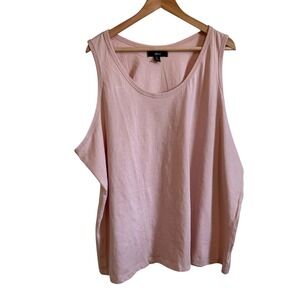 Elos Women's 3X‎ Pink Sleeveless Tank Top Plus Size Casual Basic Everyday